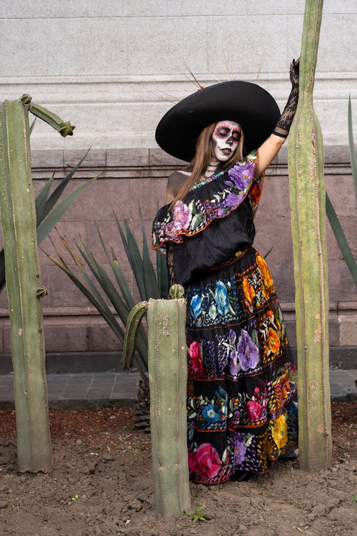 Home Vibrant Day Of The Dead Costume Celebration 34666990